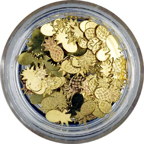 Kovové ozdoby na nechty - ananásy