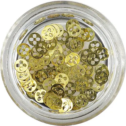 Kovové ozdoby na nechty - gombíky