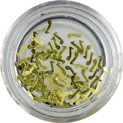 Kovové ozdoby na nechty - noty