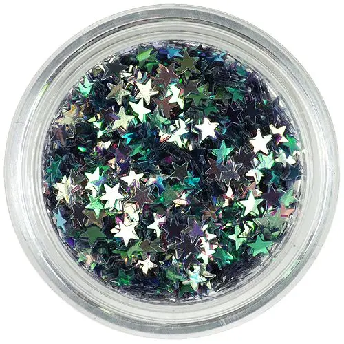 Sivé hviezdičky s odleskom