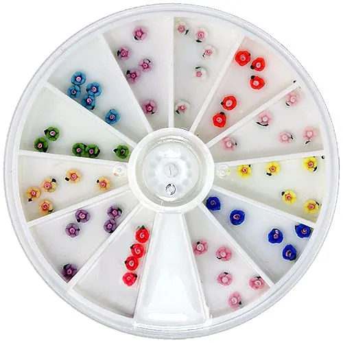 Fimo set ozdobných kvietkov