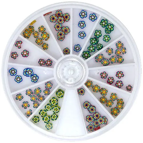 Kvetinové fimo zdobenie - sada