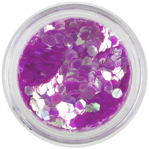 Cyklámenové konfety - šesťhrany aquaelements