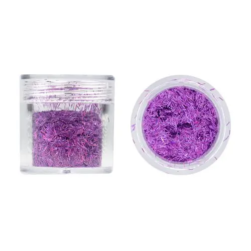 Nail art ozdoba - tmavofialová s hologramom 10g