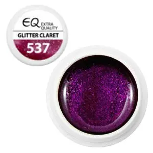 Extra Quality UV gél - 537 Glitter Claret 5g