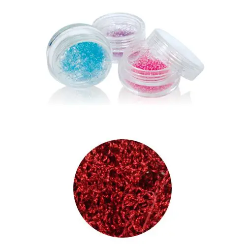 Dlhé nitky - nail art ozdoba, vínovočervená