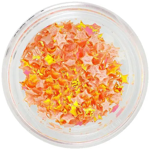 Hviezdičky látkové - oranžové opálové