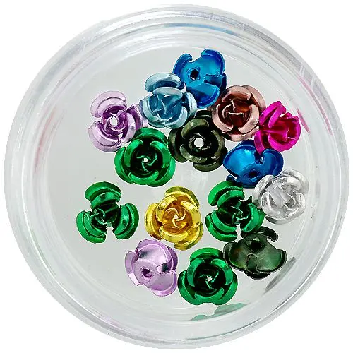 Farebné keramické ruže