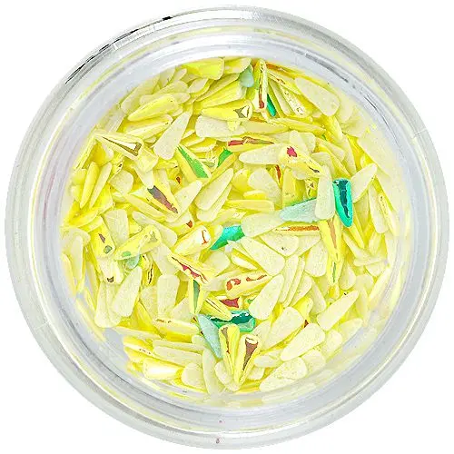 Látkové nechtové ozdoby - žlté kvapôčky