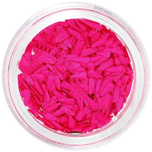 Dekorácia na nechty - ružové látkové kvapôčky