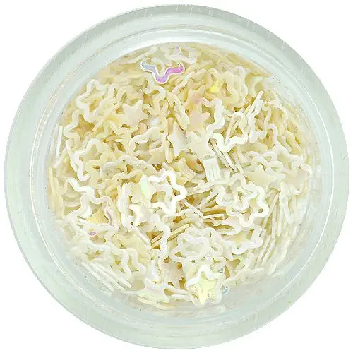 Biele kvietky na nechty - obrysy