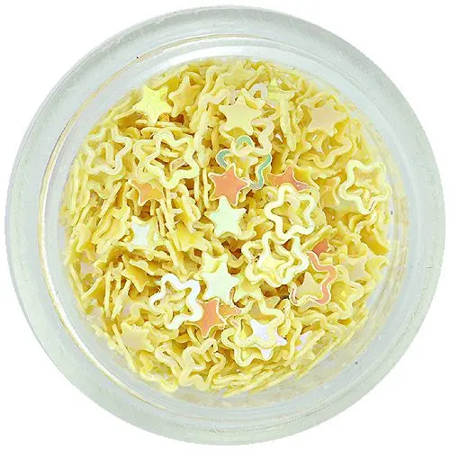 Nechtová ozdoba - svetložlté kvietky, obrysy