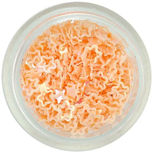 Ozdobné konfety - svetlooranžové kvietky, obrysy