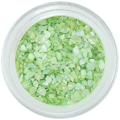 Nail art ozdoby - nepravidelné úlomky, svetlozelené