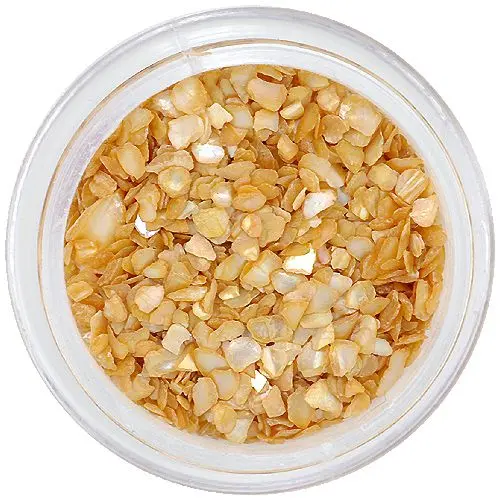 Béžová dekorácia na nechty - nepravidelné úlomky