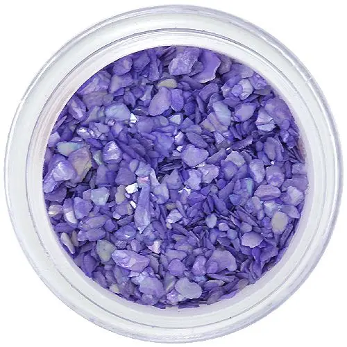 Nail art ozdoby - nepravidelné úlomky, tmavofialové s odleskami