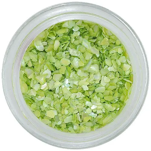 Nail art ozdoby - nepravidelné úlomky, pistáciovo zelené