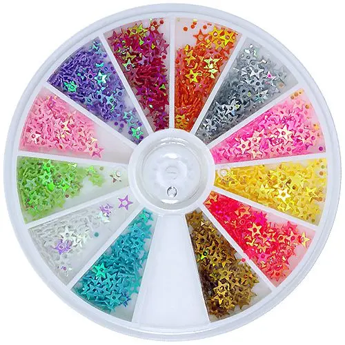 Sada ozdobných hviezdičiek s dierkou