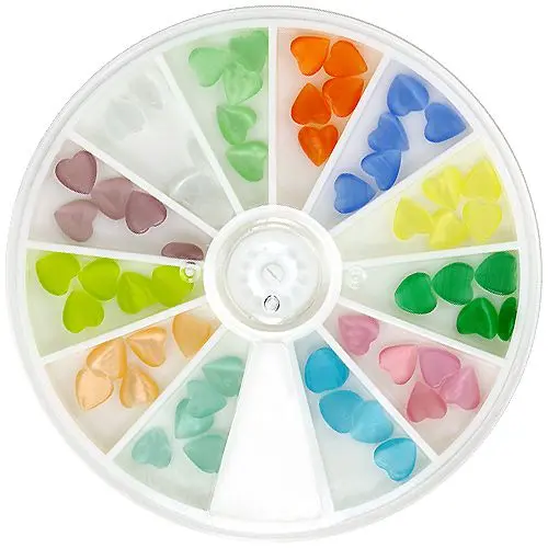 Sada ozdobných kamienkov - srdiečka