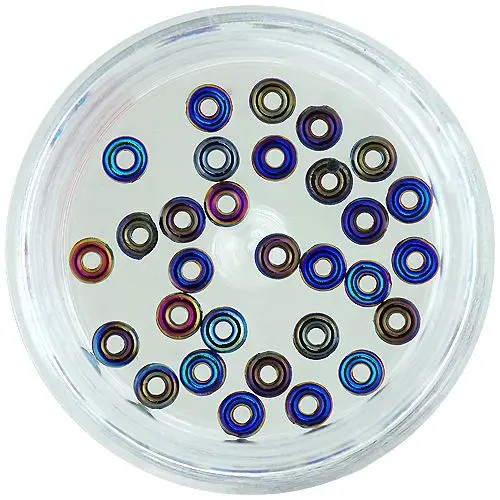 Nail art prstienky - tmavý mix