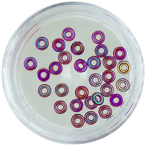 Nail art prstienky - svetlý mix