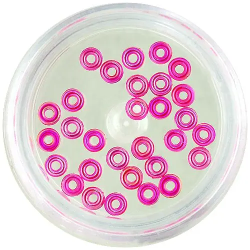 Ozdoby na nechty - ružové prstienky