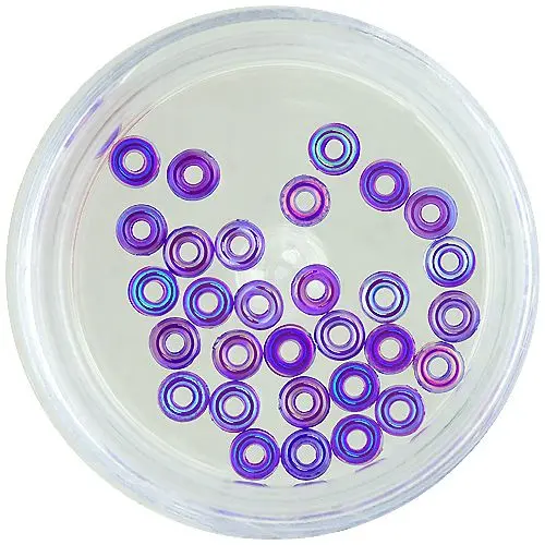 Nail art prstienky - fialové