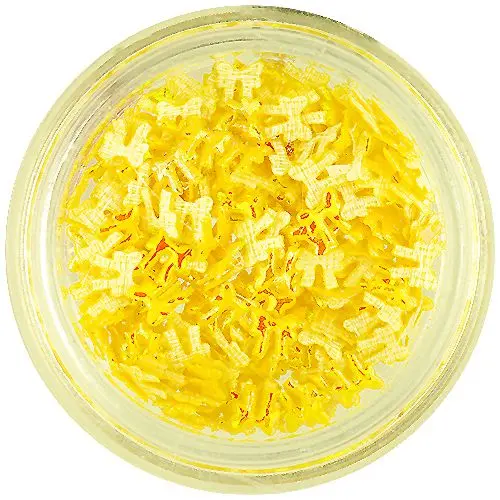 3D perleťové mašličky - žlté