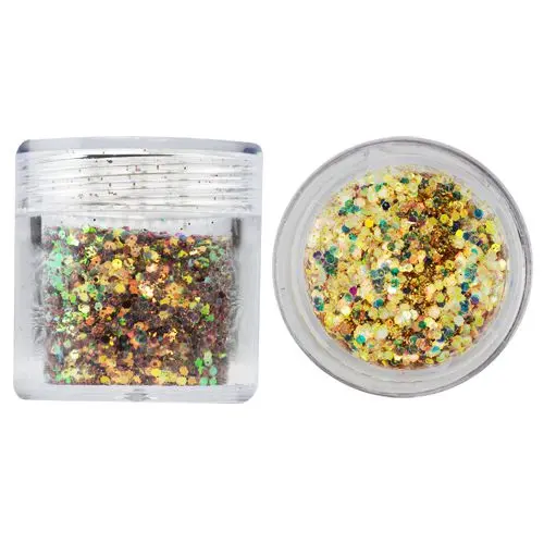 Šesťhran v prášku, 1mm - multicolor, 10g