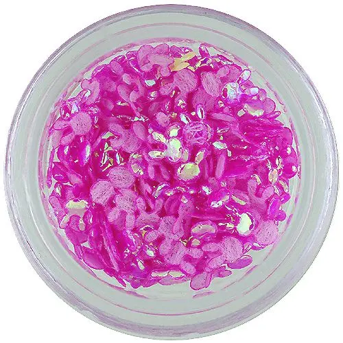 Ozdoba na nechty - ružový látkový zajačik