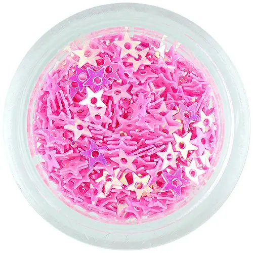 Hviezdičky s dierkou - ružové