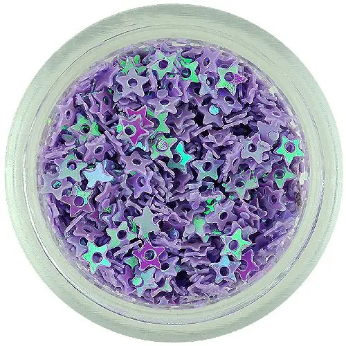 Hviezdičky s dierkou - fialové