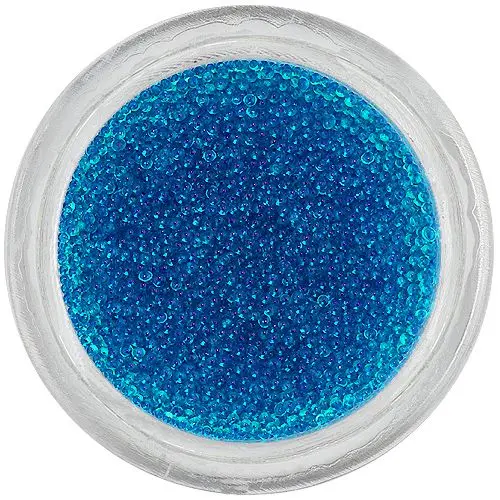 Ozdoby na nechty - 0,5mm perly, karibsky modré