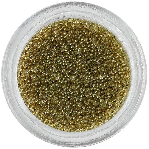 Perly 0,5mm - zelenohnedé