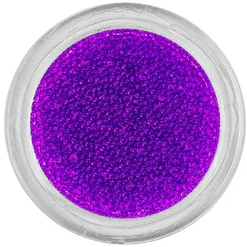 Sýto fialové perly na nechty, 0,5mm