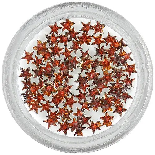 Hnedé kamienky na nechty - hviezdičky