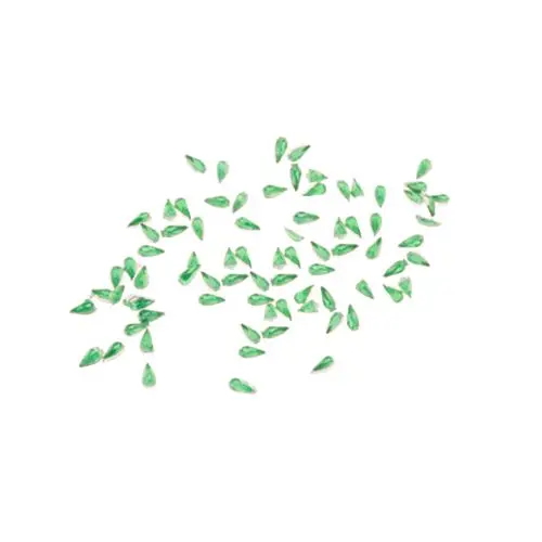 Kamienky na nechty v sáčku - slzy, zelené 50ks