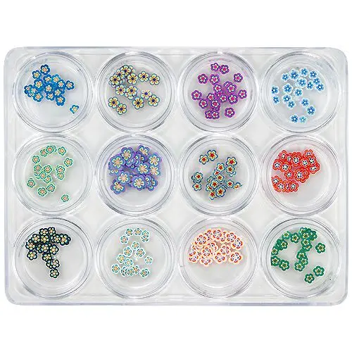 Sada 12ks nechtových ozdôb - Fimo Nail Art, 5g