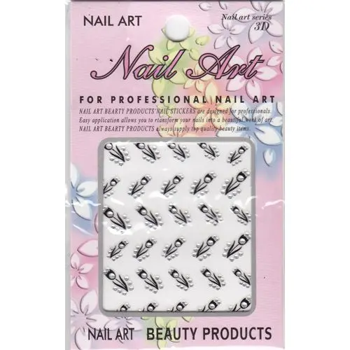 Samolepka s kamienkami - 3D tulipány