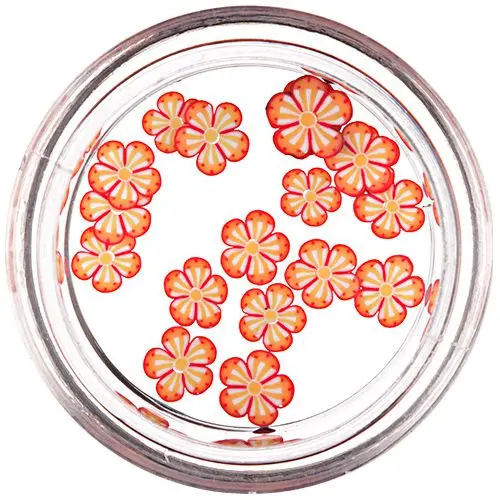 Fimo nechtové ozdoby - narezané kvietky