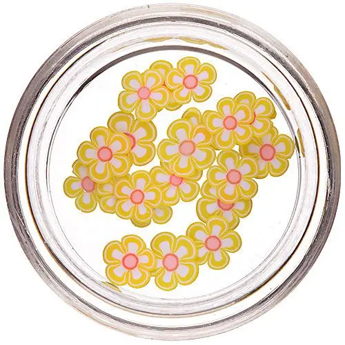 Narezané kvietky - Fimo Nail Art