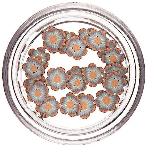 Narezané fimo kvietky na zdobenie nechtov