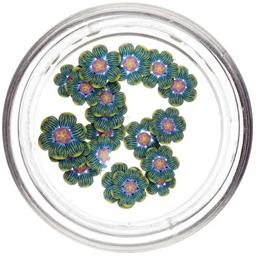 Narezané kvietky - Fimo Nail Art