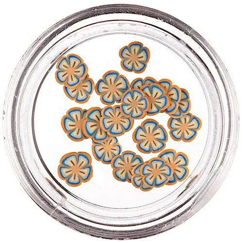 Fimo Nail Art - narezané kvietky