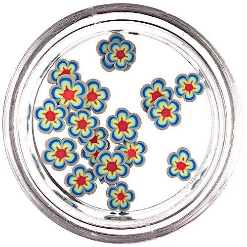 Narezané fimo kvietky na zdobenie nechtov