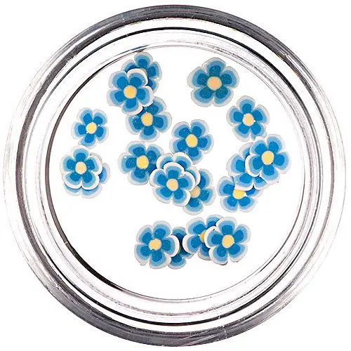 Fimo nechtové ozdoby - narezané kvietky