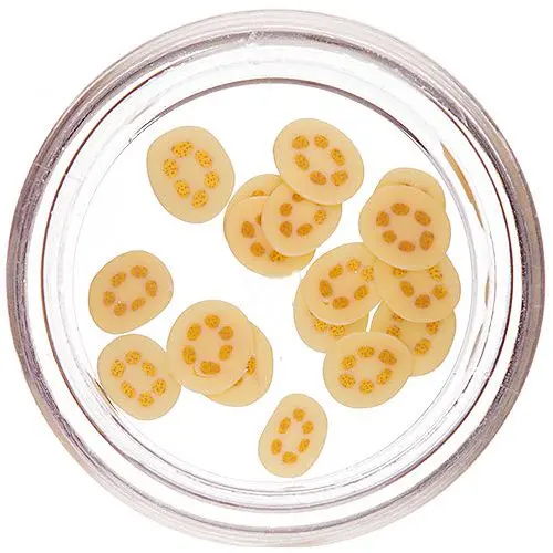 Fimo nechtové ozdoby - narezané banány