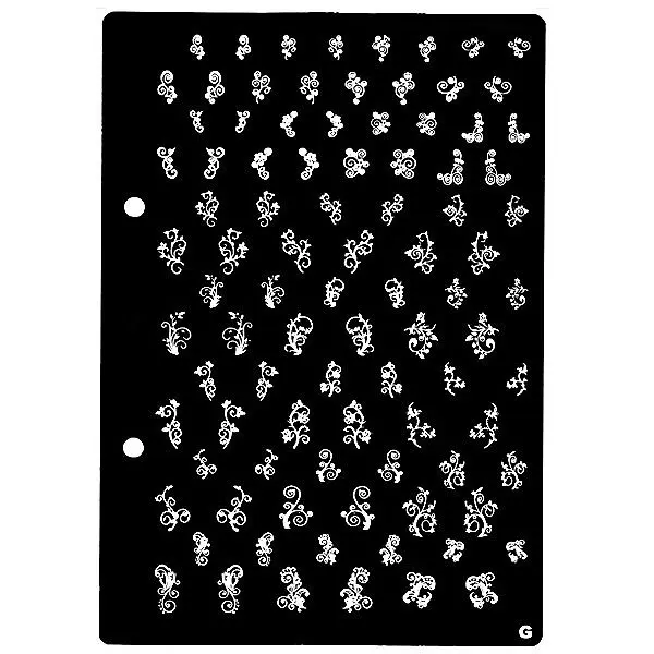 XL Doštička na pečiatkovanie nechtov G