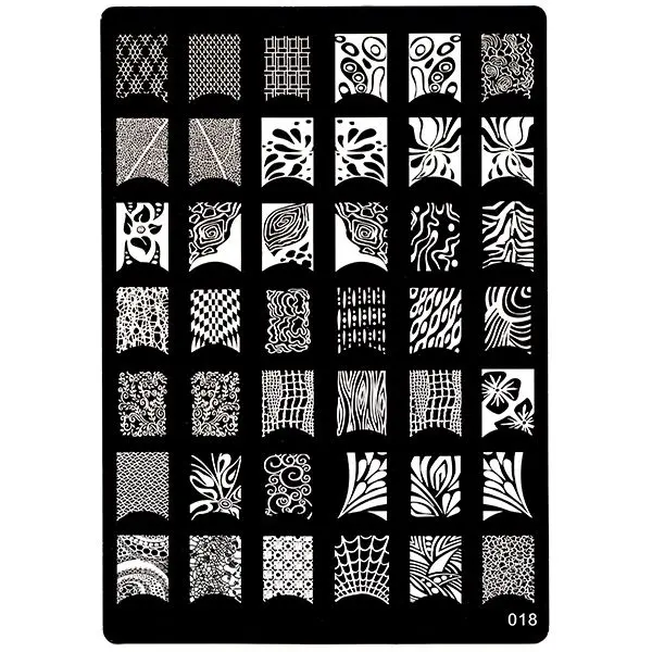 XL Doštička na pečiatkovanie nechtov 018